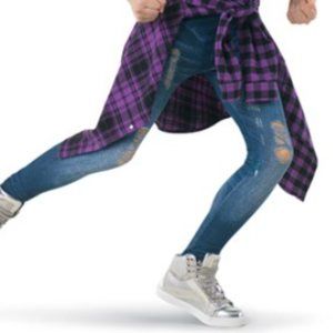 Leggings ~ Distressed Denim Print